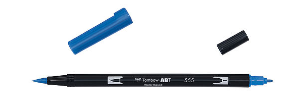 Tombow ABT Dual Brush Pen 555 ultramarine