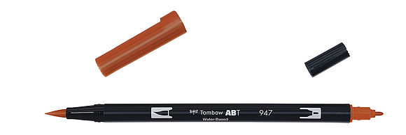 ABT Dual Brush Pen 947 burnt sienna