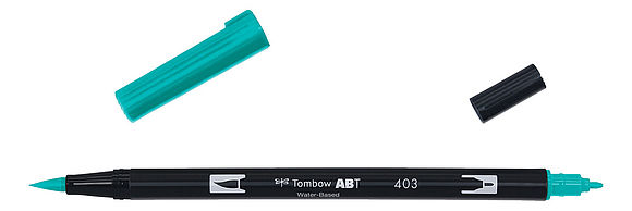 Tombow ABT Dual Brush Pen 403 bright blue