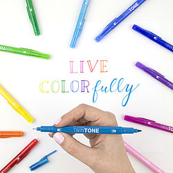 TwinTone set of 12 Bright Colors